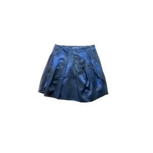 Isabel De Pedro Pleated Satin Mini Skirt formal party casual wear